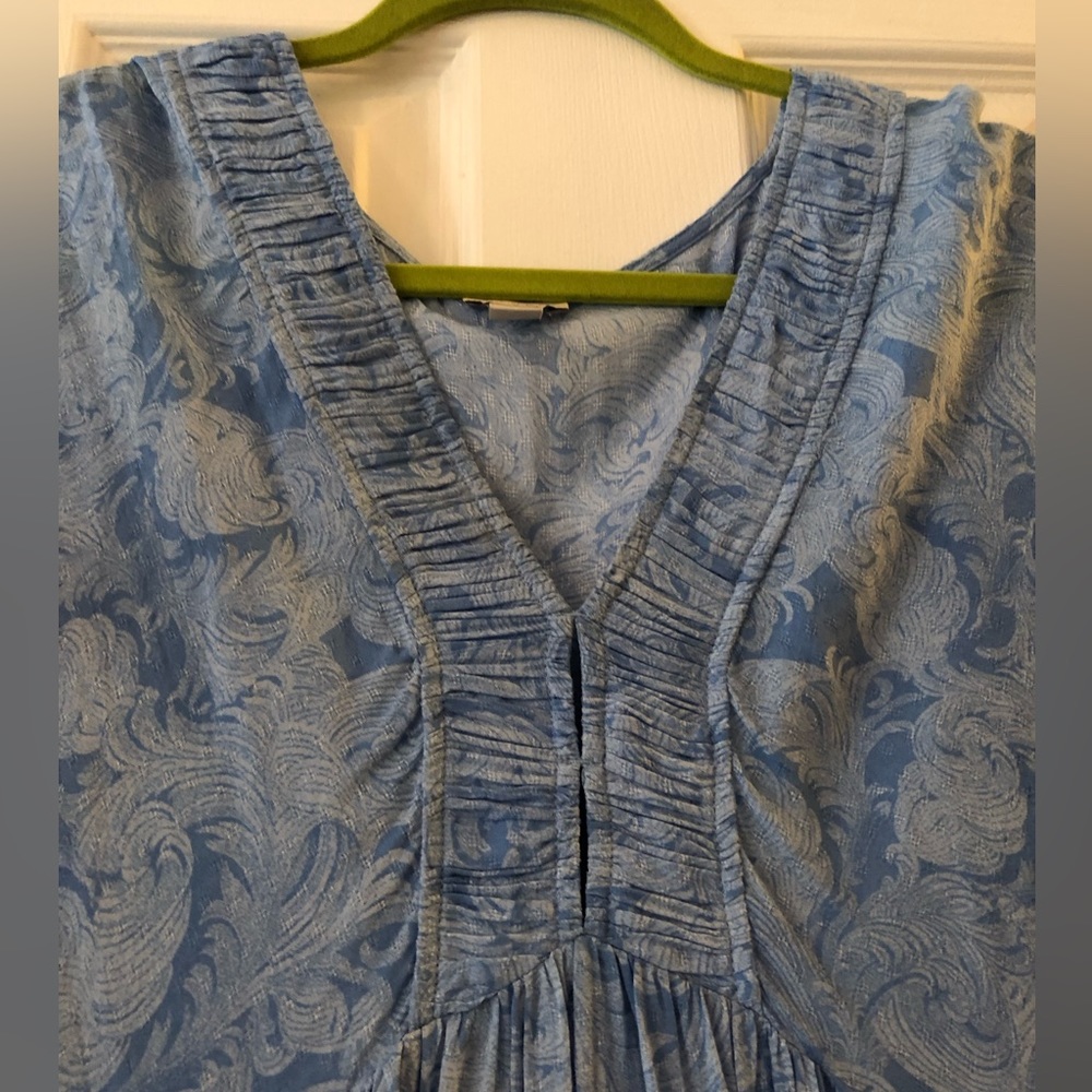 Hinge blue lake falling feathers dress (Nordstrom) XS - Picture 3 of 6